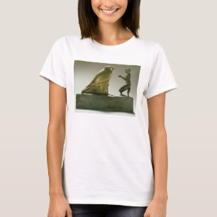 Camiseta Estátua do rei Taharqa que adora o falcão-deus