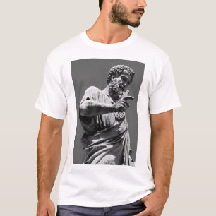 Camiseta Estátua do Santo Peter com Chave do Ouro