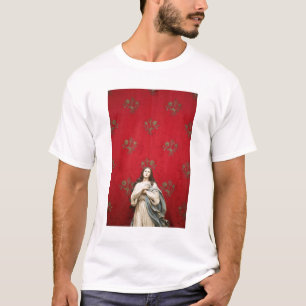 Camiseta Estátua em uma igreja de Spaccanapoli, Nápoles d