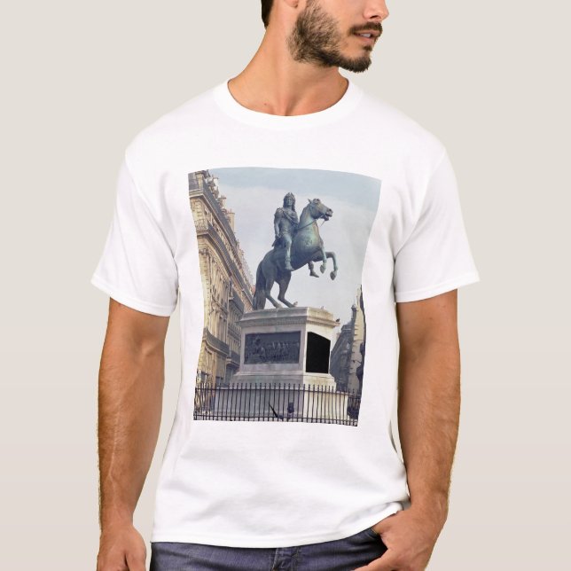 Camiseta Estátua equestre do rei Louis XIV (1816-22) (bro (Frente)
