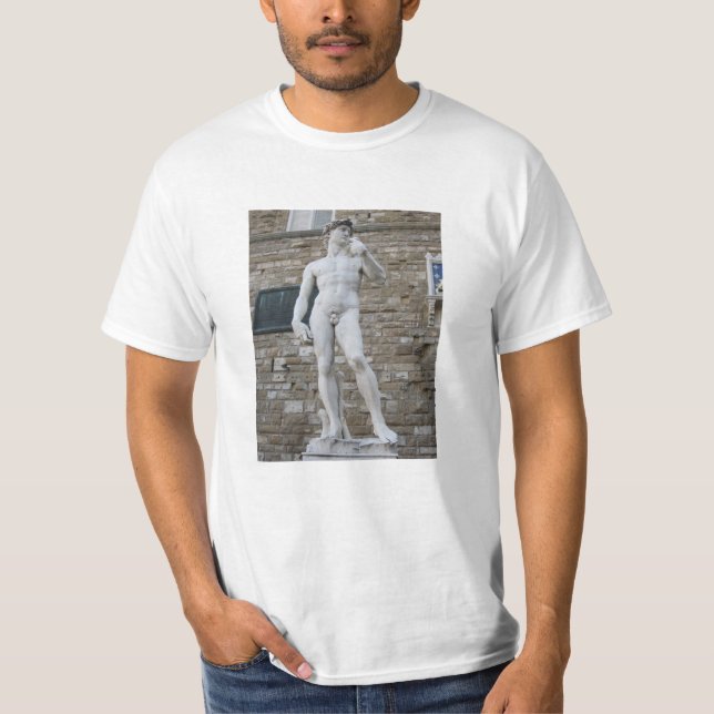 Camiseta Estátua Florença Italia de David (Frente)