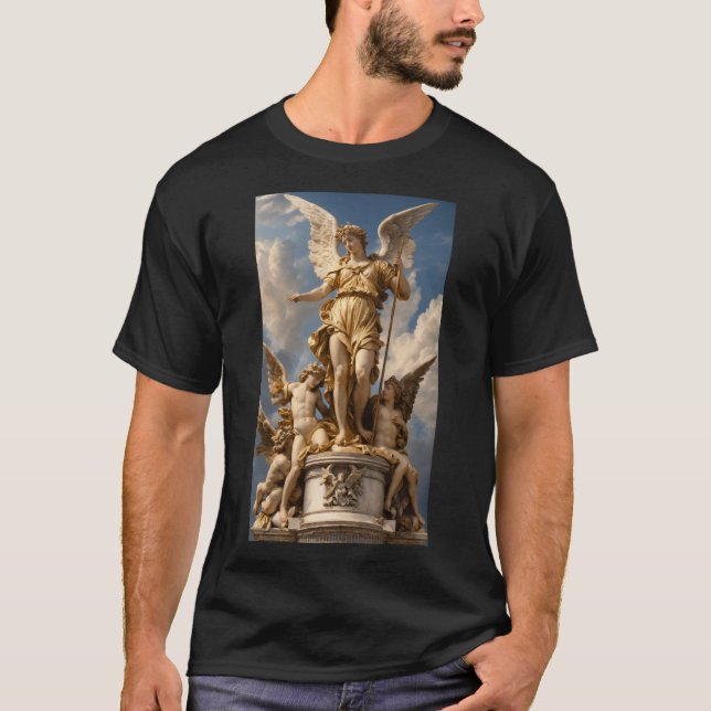 Camiseta Estátua grega da camiseta-deus (Frente)