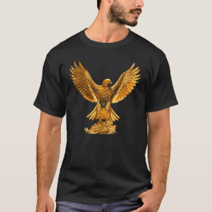 Camiseta Estátua ouro da Escultura da Águia