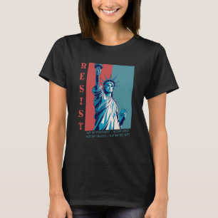 Camiseta Estátua Retro Vintage da Liberdade 2025 Resistir