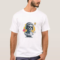 Estátua Romana Antiga com Fones de ouvido - Aesthe