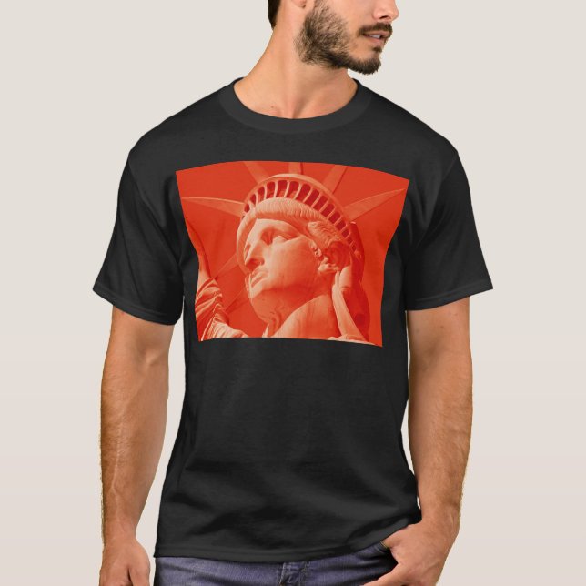 Camiseta Estátua Vermelha da Liberdade (Frente)
