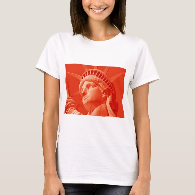 Camiseta Estátua Vermelha da Liberdade (Frente)