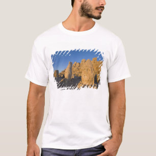 Camiseta Estátuas de cabeça colossal de Deuses guardando os