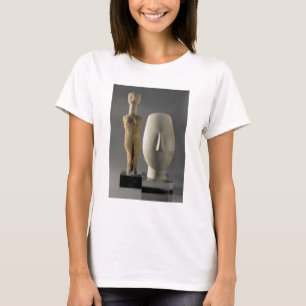 Camiseta (Estatueta com braços cruzados, Cycladic de Lto