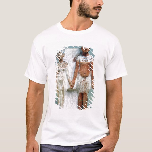 Camiseta Estatueta de Amenophis IV e de Nefertiti (Frente)
