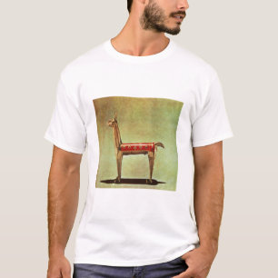 Camiseta Estatueta de prata do lama, de Peru, depois de