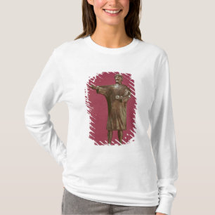 Camiseta Estatueta de um homem que veste um sagum