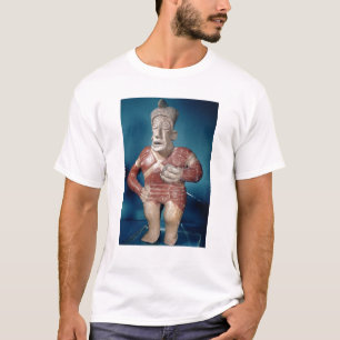 Camiseta Estatueta de um jogador do tlachtli que veste um