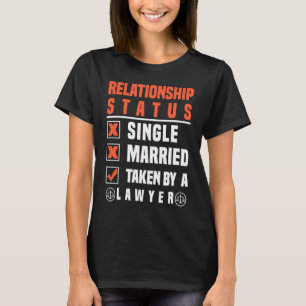 Camiseta Estatuto De Relação De Advogado Tomado Por Um Advo