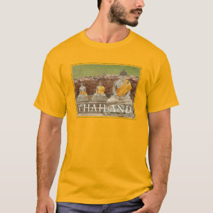 Camiseta Estatutos de Sitting Buddhas   Ayutthaya, Tailândi