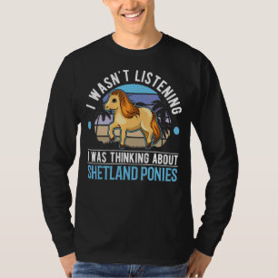 Camiseta Estava Pensando Em Pôs Shetland