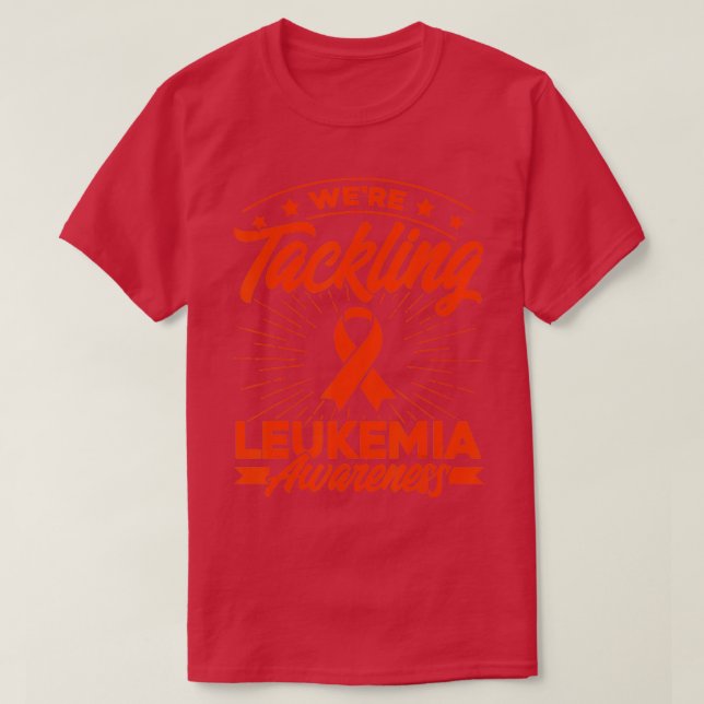 Camiseta Estavam A Combater A Consciência Da Leucemia (Frente do Design)