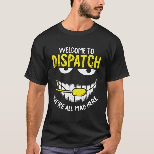 Camiseta Estavam Todos Loucos Aqui, Expedição - Er Funny 91 (Frente)