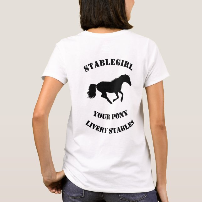 Camiseta Estáveis para equinos ou pôneis (Verso)