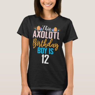 Camiseta Este Aniversário Axolotl tem 12 anos