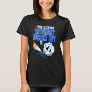 Camiseta Este Aniversário É 7 Tema De Futebol Birthda