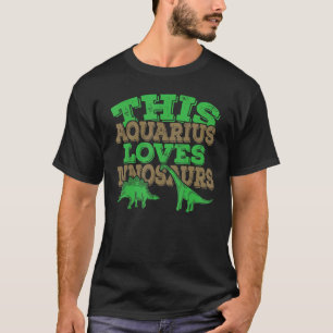 Camiseta Este Aquário Ama Dinossauros