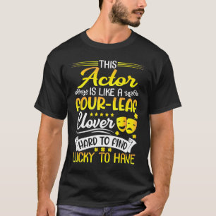 Camiseta Este Ator Como Uma Mão De Quatro Folhas C Para Enc