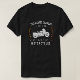 Camiseta Este Avô Ruim Dirige As Estrelas De Motociclos Clá