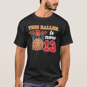 Camiseta Este Baller Tem 13 Anos De Bicicleta De Aniversár