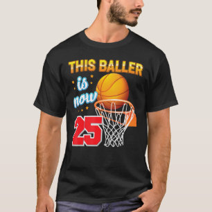 Camiseta Este Baller Tem 25 Anos De Bicicleta De Aniversári