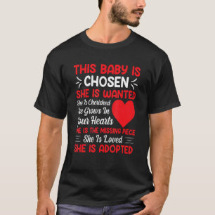 Camiseta Este Bebê É Escolhido Adoção Divertida Adoção Adot