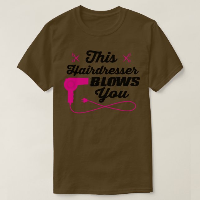 Camiseta Este cabeleireiro te chupa (Frente do Design)