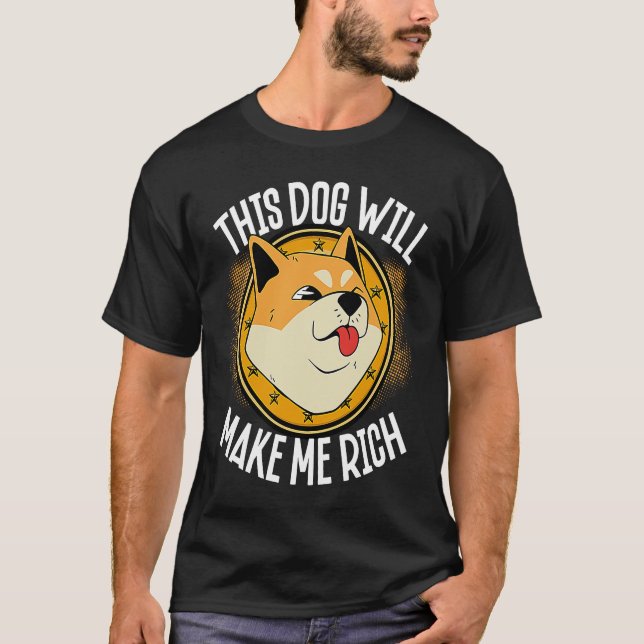 Camiseta Este Cachorro Fará Com Que Você Criptomoeda Forte  (Frente)