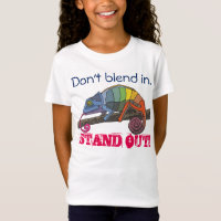 Este camaleão não se mistura dentro…