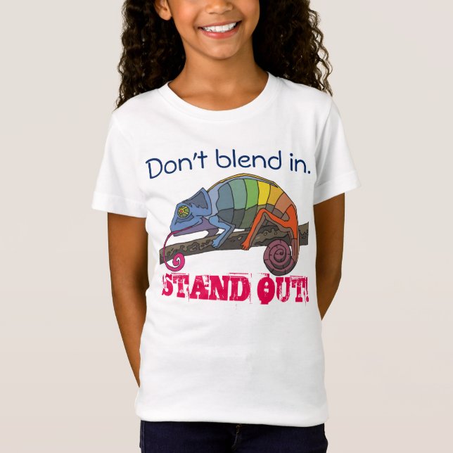 Camiseta Este camaleão não se mistura dentro… (Frente)