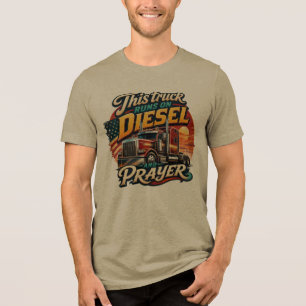 Camiseta Este Caminhão Funciona com Diesel e Oraçã
