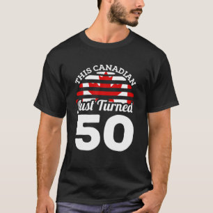 Camiseta Este Canadense Acabou De Virar 50 Canadá 50 Anos