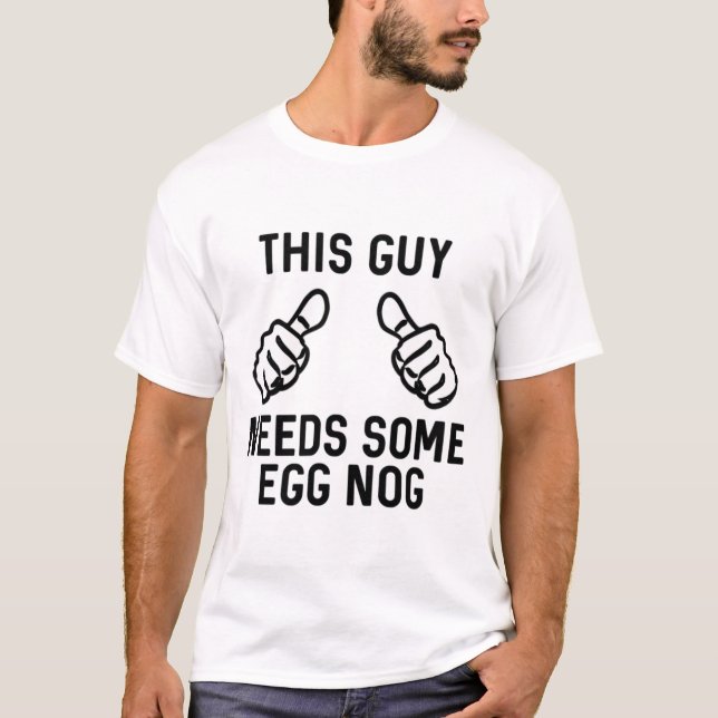 Camiseta Este Cara Precisa de Algum Rum de Gemada Natal Fer (Frente)