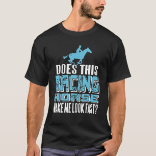 Camiseta Este Cavalo de Corrida Parece Rápido Retro Presen
