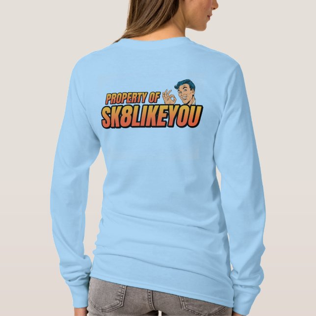 Camiseta Este chapéu e estas Skates (Verso)