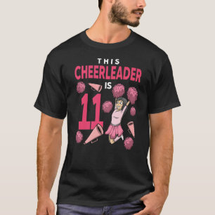 Camiseta Este Cheerleader É 11 Aniversário De Caça-Chuvas