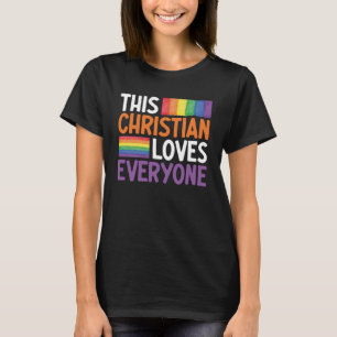 Camiseta Este Christian ama Todos Gay Christian Gay J