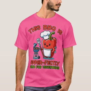 Camiseta Este Churrasco É Adequado Com Pimenta Para Vegetar