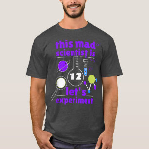 Camiseta Este Cientista Louco é 12 12 de Aniversário