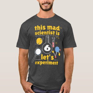 Camiseta Este Cientista Louco é 6 de Aniversário Sexto 6