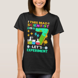 Camiseta Este Cientista Louco Tem 7 Anos De 7 Aniversário