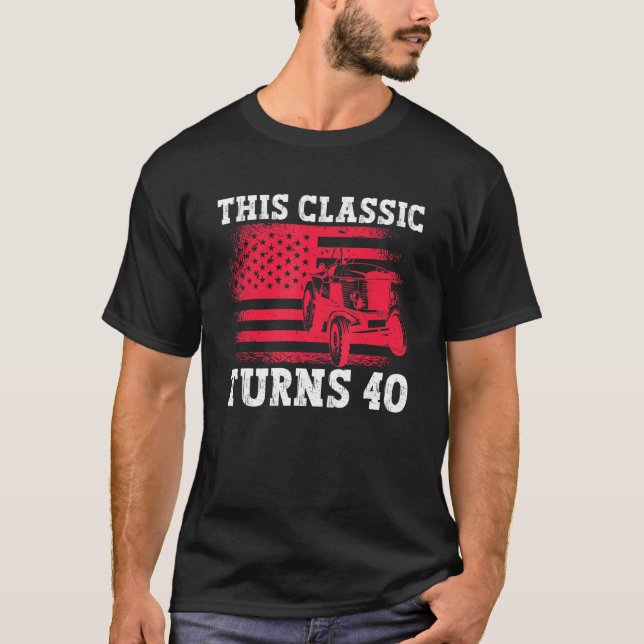 Camiseta Este Classic Torna a Unidade Trator de 40 aniversá (Frente)
