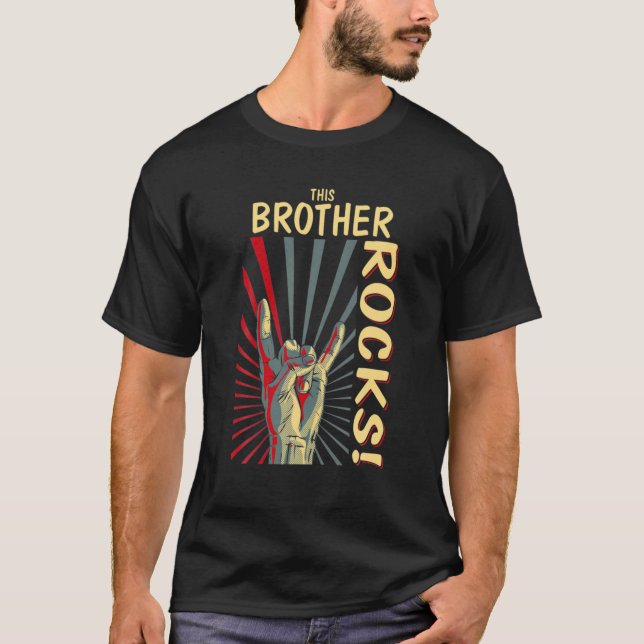 Camiseta Este concerto Retroativo Brother Rocks Vintage 70S (Frente)