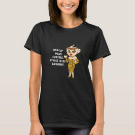 Camiseta Este Copo Contém Café Expresso. Meu Rosto Contém J