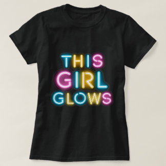 Camiseta Este Design de Empoderamento Positivo Neon Faz Est